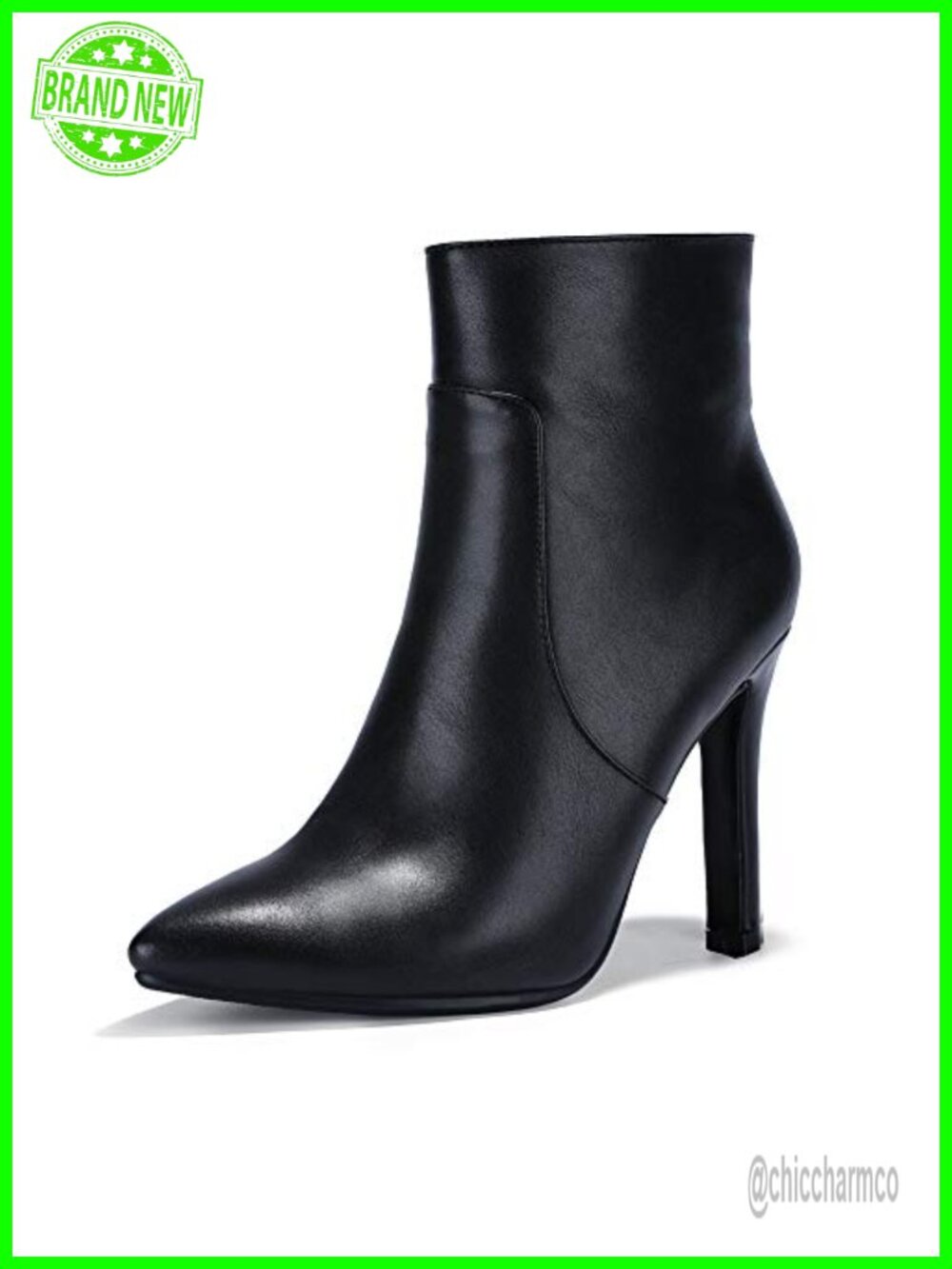 Women High Heel Pointed Toe Stiletto Ankle Boots Booties Dressy